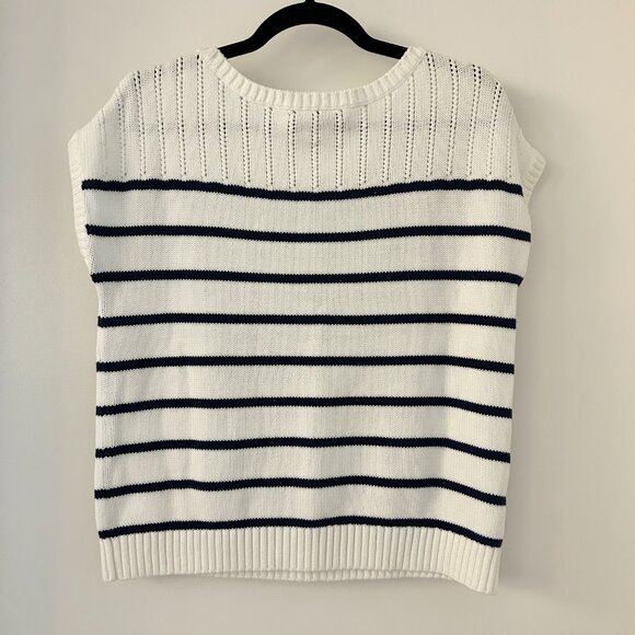 Tommy Bahama Women's Pickford Knit Sweater Top Nautical Striped Size XS - Picture 6 of 6